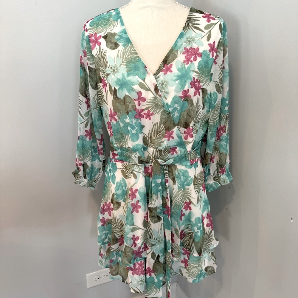 Green Floral Dress